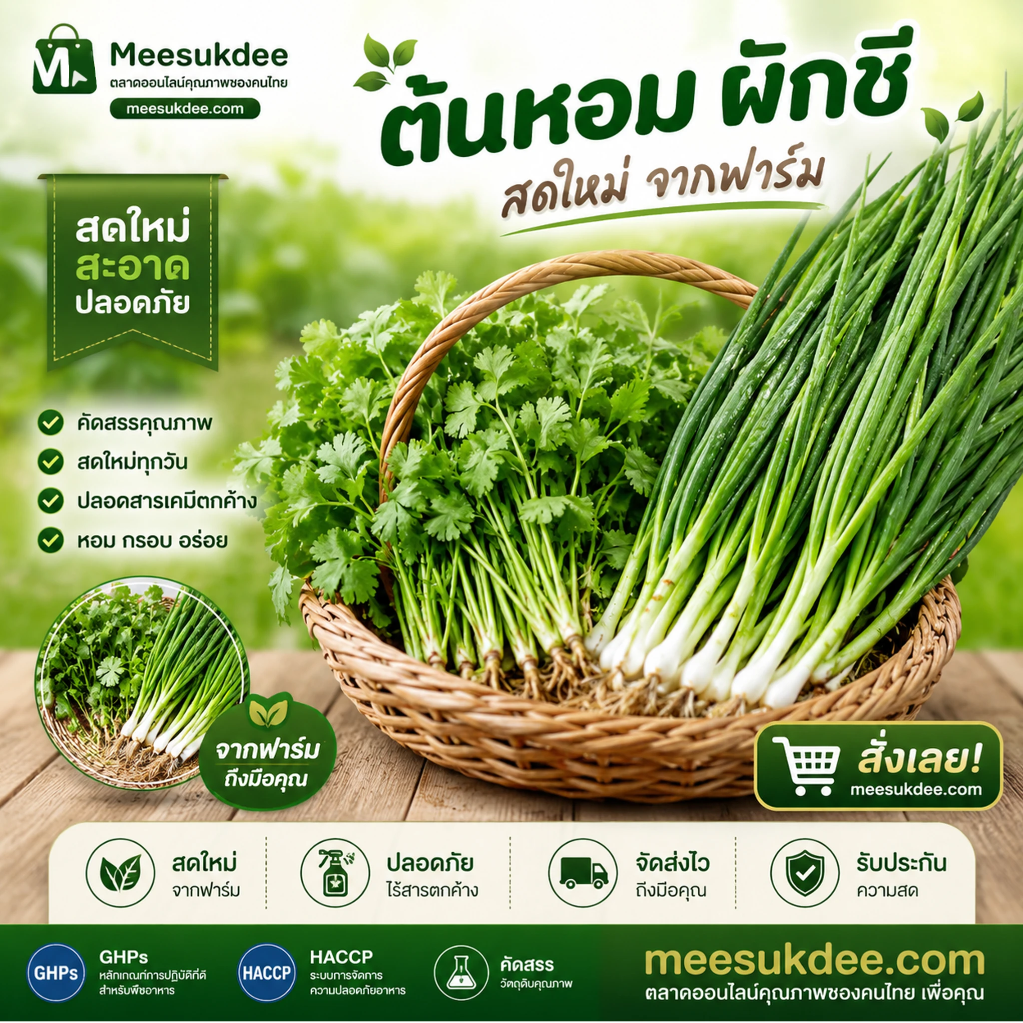ต้นหอมผักชี-250กรัม