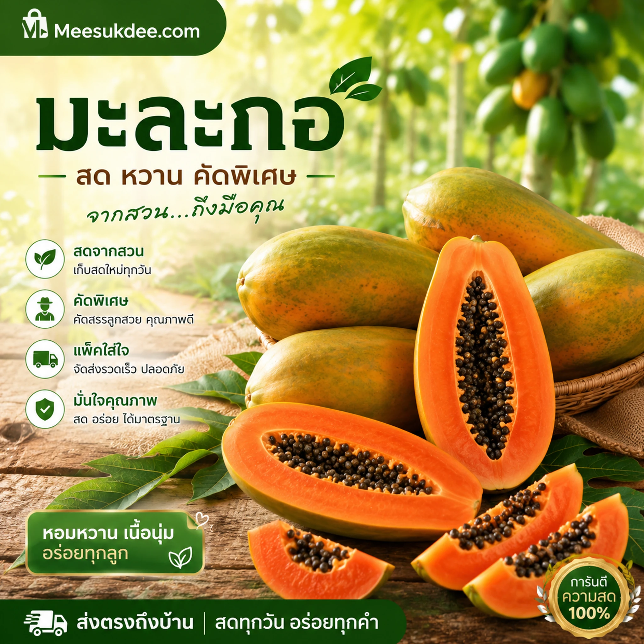 มะละกอ - 1 กิโลกรัม