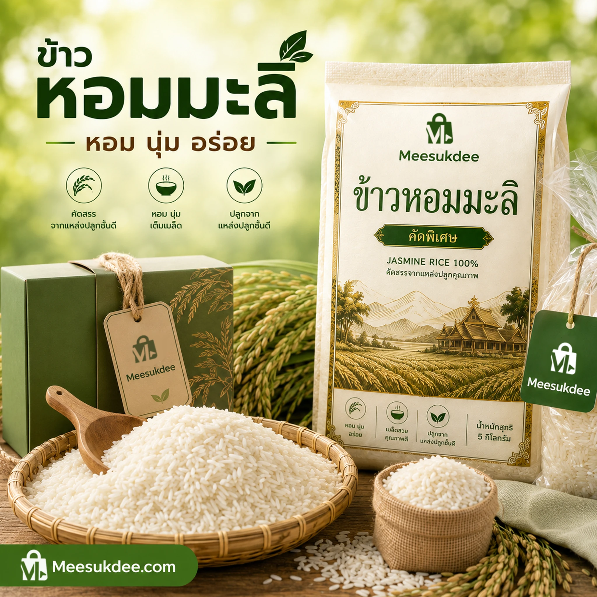 ข้าวหอมมะลิ - 5 กิโลกรัม